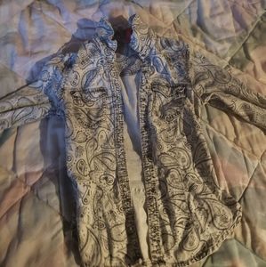 Divided cowboy/western style button up